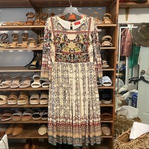NEEDS NEW ZIPPER Rare Anthropologie Beaded Dress